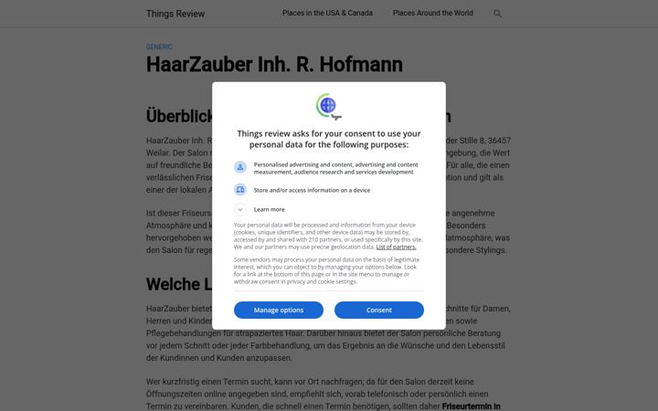Screenshot of haarzauber-by-rosi.de