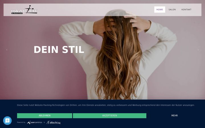 Screenshot of haarzeit-imst.at