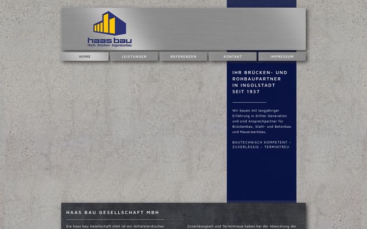 Screenshot of haas-bau.de