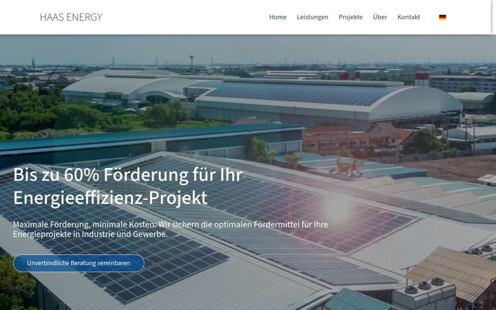 Screenshot of haas-energy.com