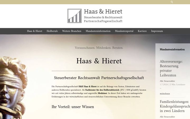 Screenshot of haas-hieret.de