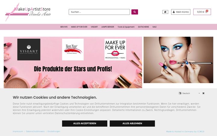 Screenshot of haas-make-up.de