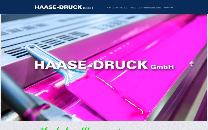 Screenshot of haase-druck.de