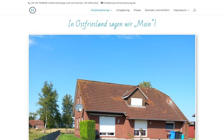 Screenshot of haase-ferienwohnung.de