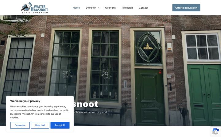 Screenshot of haasnootschilderwerken.nl