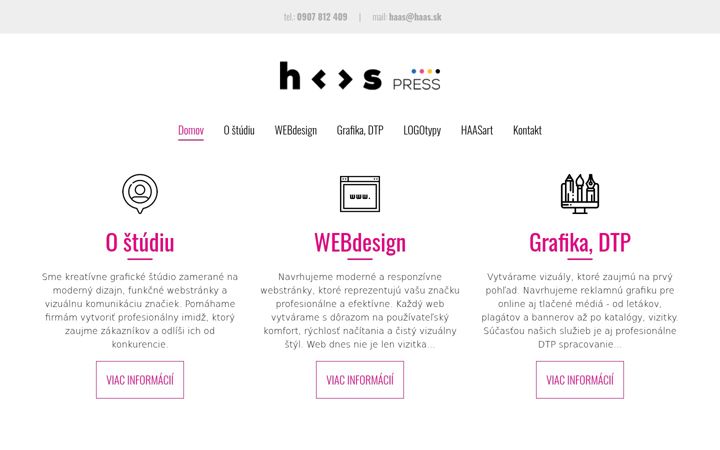 Screenshot of haaspress.sk