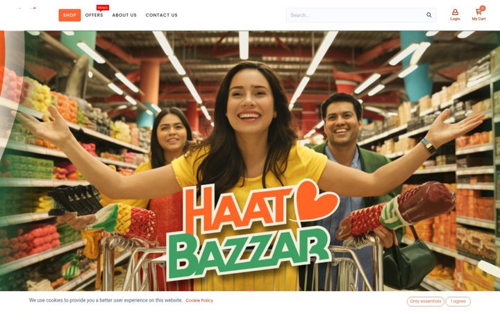 Screenshot of haatbazzar.lu
