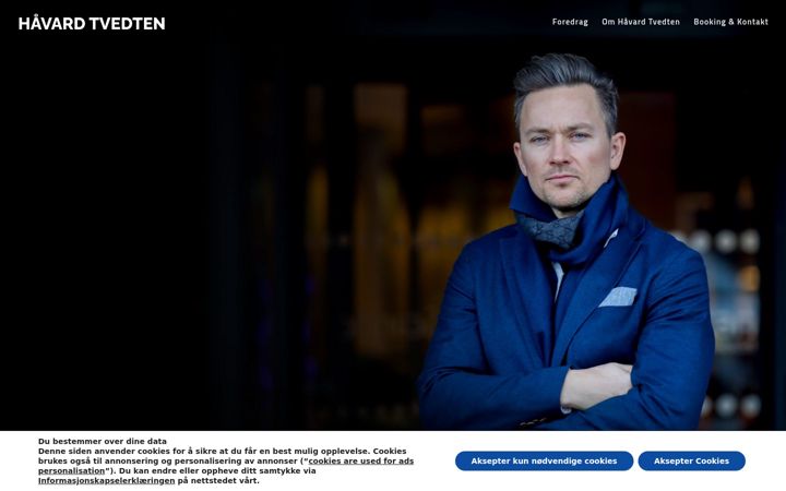 Screenshot of haavardtvedten.no