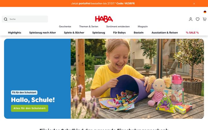 Screenshot of haba-play.com