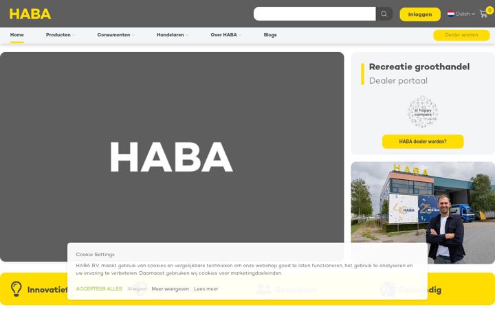 Screenshot of haba.nl