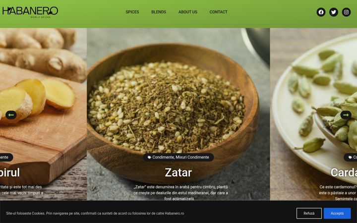 Screenshot of habanero.ro
