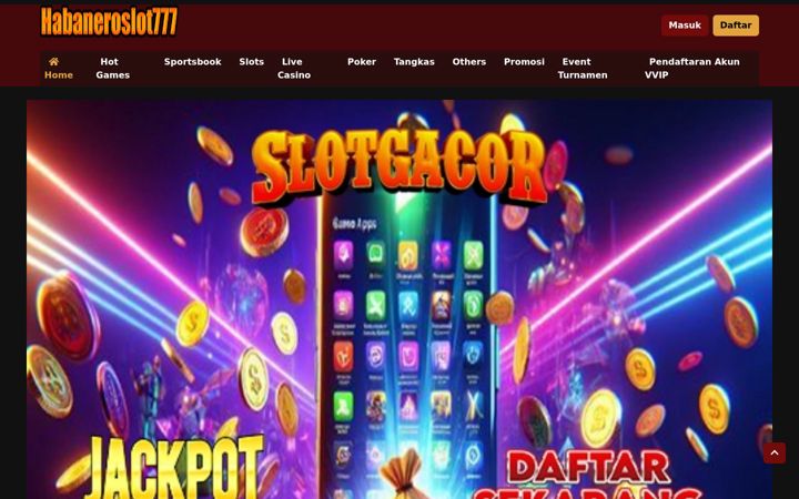 Screenshot of habaneroslot777.net