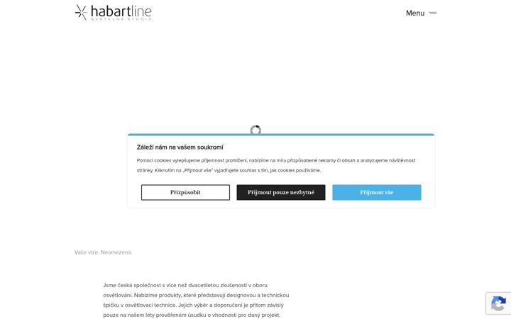 Screenshot of habartline.cz