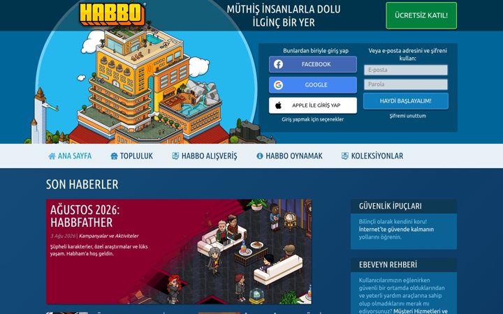 Screenshot of habbo.com.tr