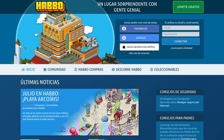 Screenshot of habbo.es