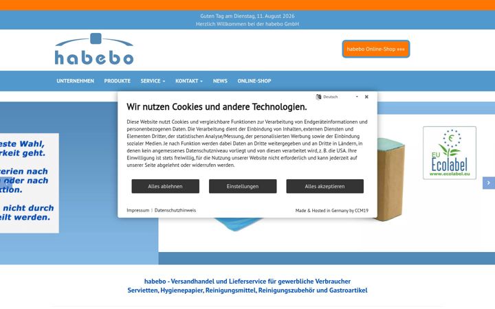 Screenshot of habebo.de