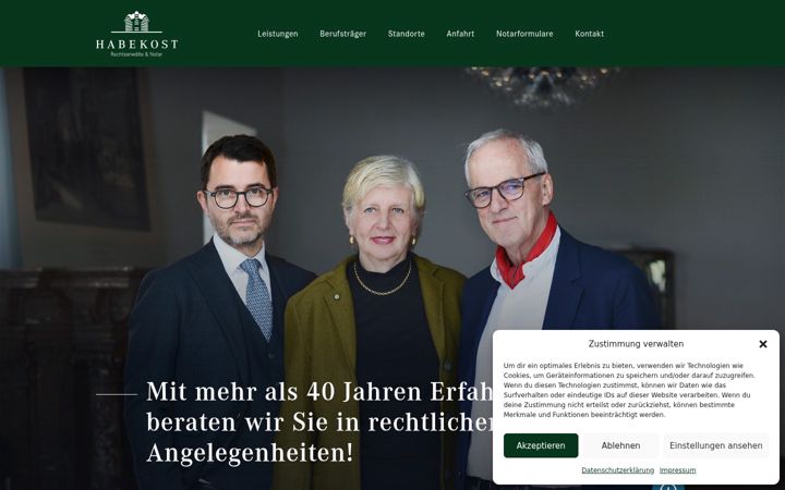 Screenshot of habekost.com