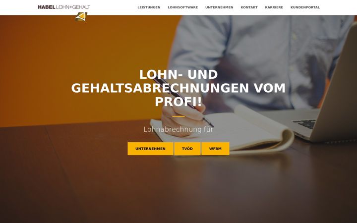Screenshot of habel-lohn.de