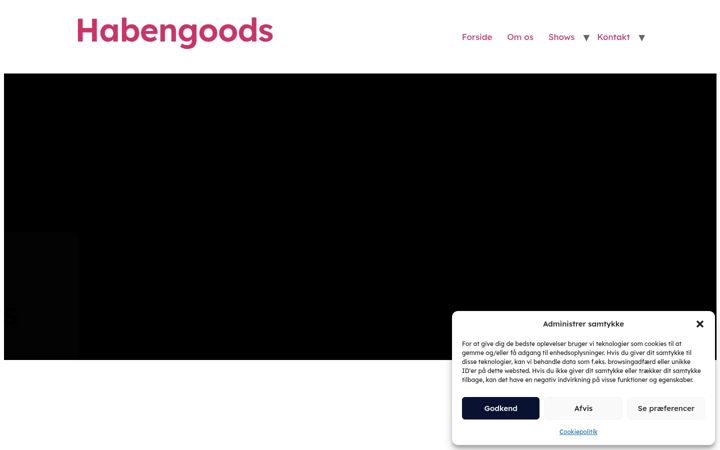 Screenshot of habengoods.dk