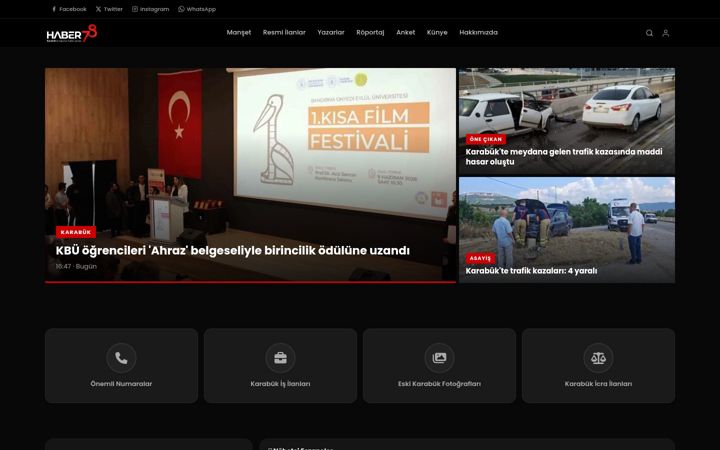 Screenshot of haber78.com