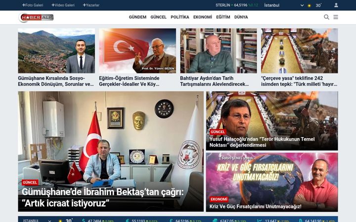 Screenshot of haberalp.com