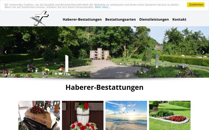 Screenshot of haberer-bestattungen.de