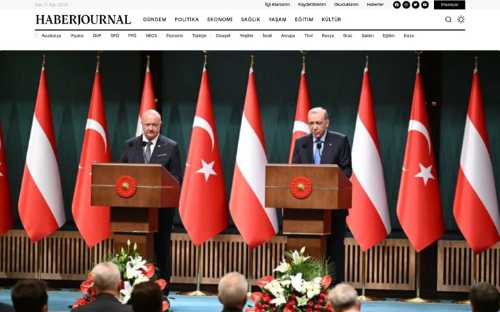 Screenshot of haberjournal.at
