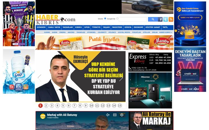 Screenshot von haberkibris.com