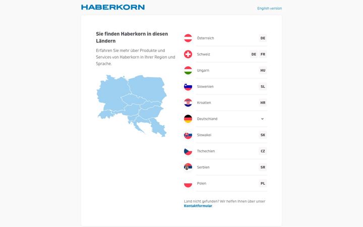 Screenshot of haberkorn.com