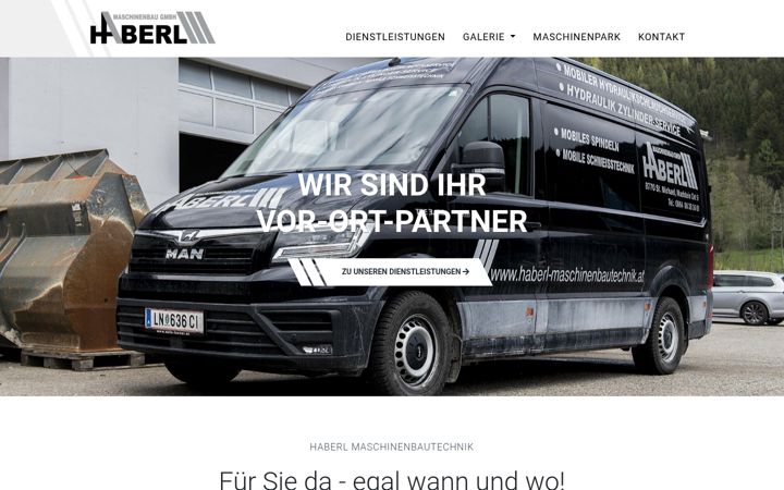 Screenshot of haberl-maschinenbautechnik.at