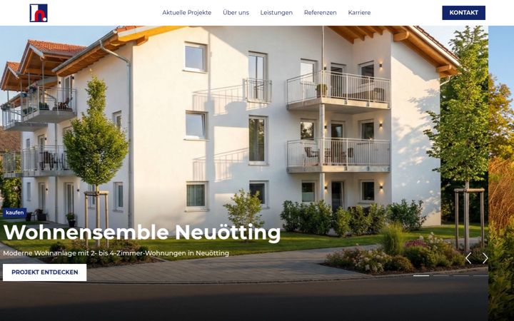 Snímek obrazovky haberlander-bau.de