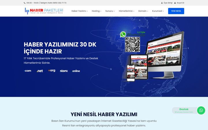 Screenshot of haberpaketleri.com