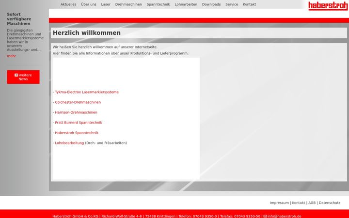 Screenshot of haberstroh.de
