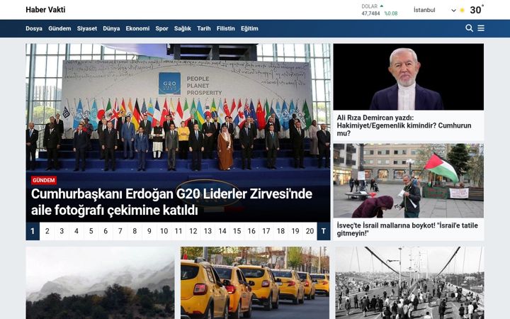 Screenshot of habervakti.net