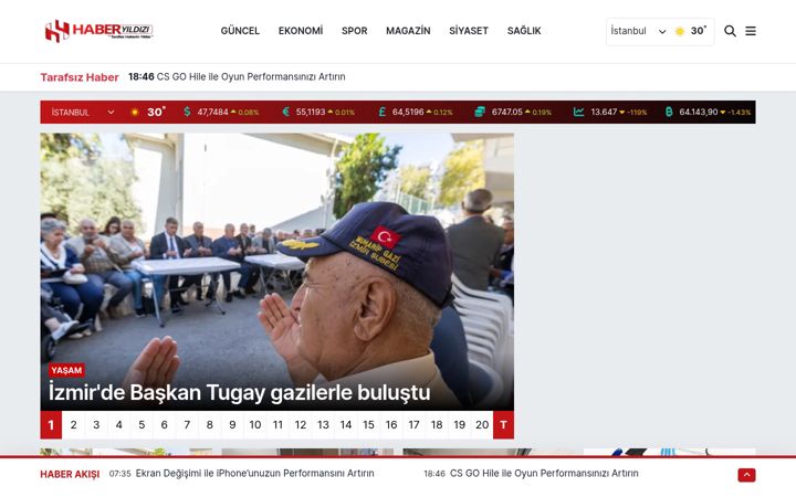 Screenshot of haberyildizi.com