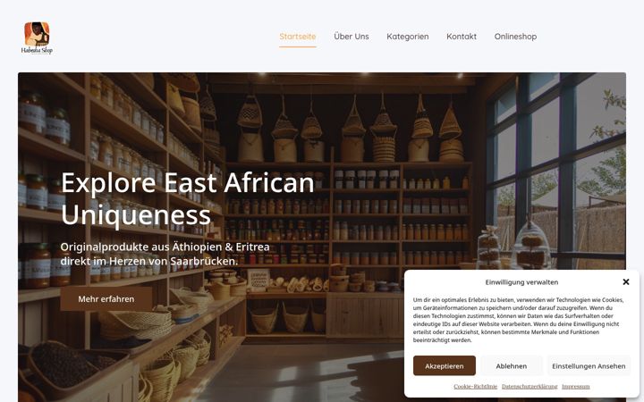 Screenshot of habesha-sb.de