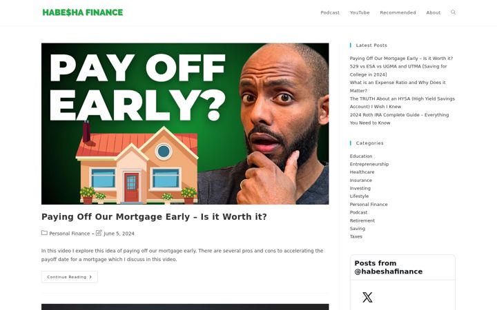 Screenshot of habeshafinance.com