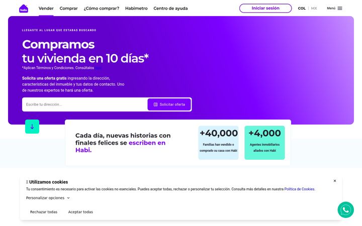 Screenshot of habi.co