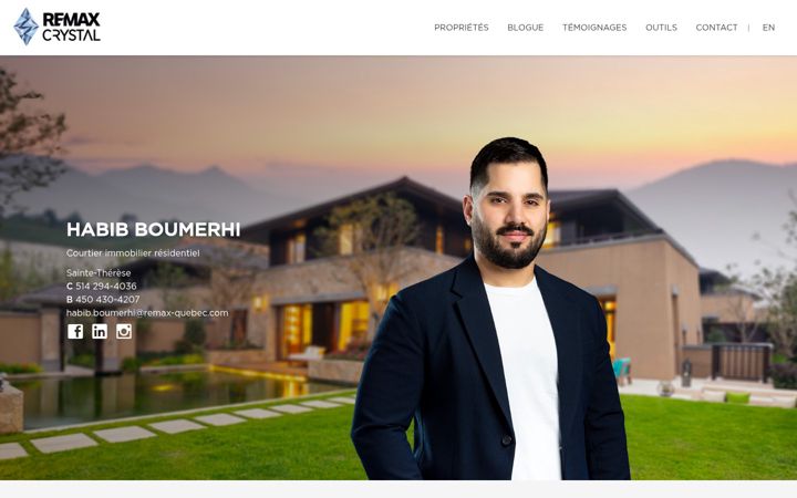 Screenshot of habibboumerhi.com