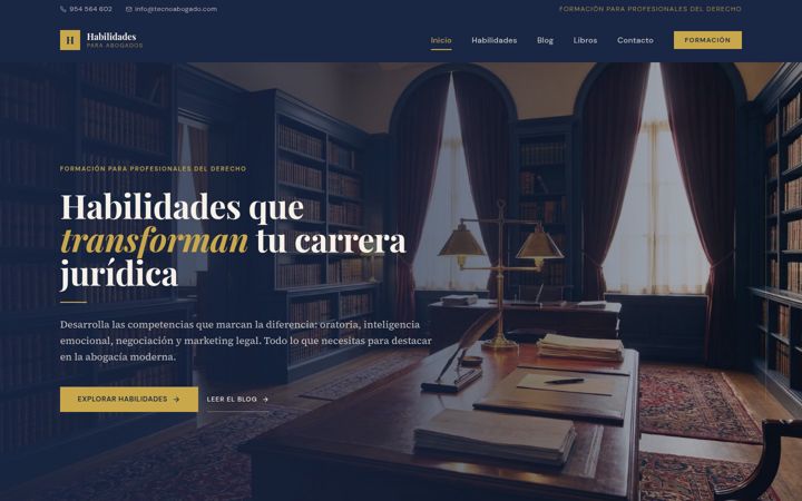 Screenshot of habilidadesabogados.es