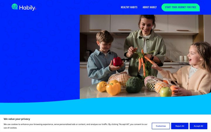 Screenshot of habily.co.uk