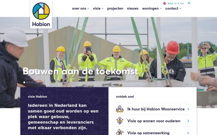 Screenshot of habion.nl