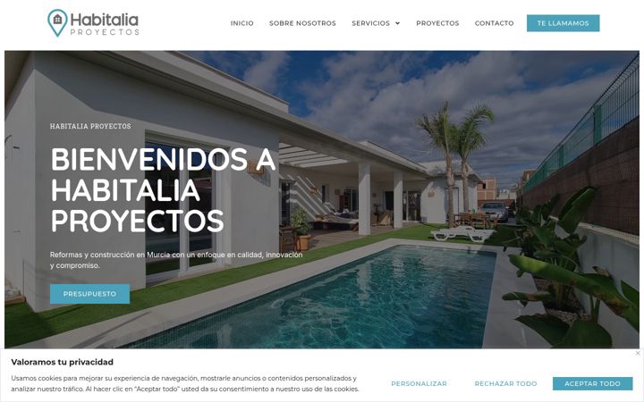 Screenshot of habitaliaproyectos.es