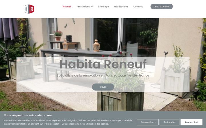 Screenshot of habitareneuf.fr