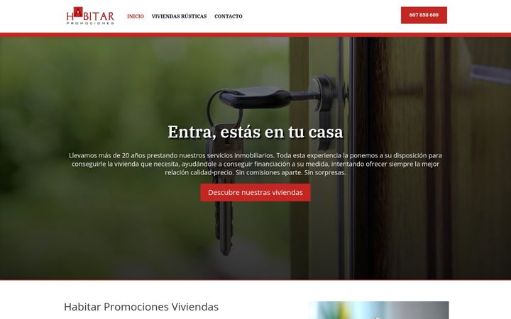 Screenshot of habitarpromociones.com