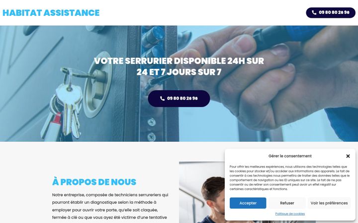 Screenshot of habitat-assistance.fr