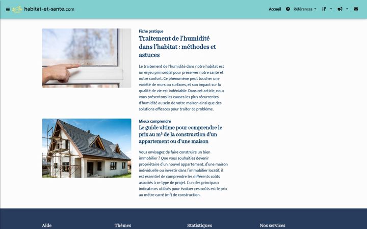 Screenshot of habitat-et-sante.com