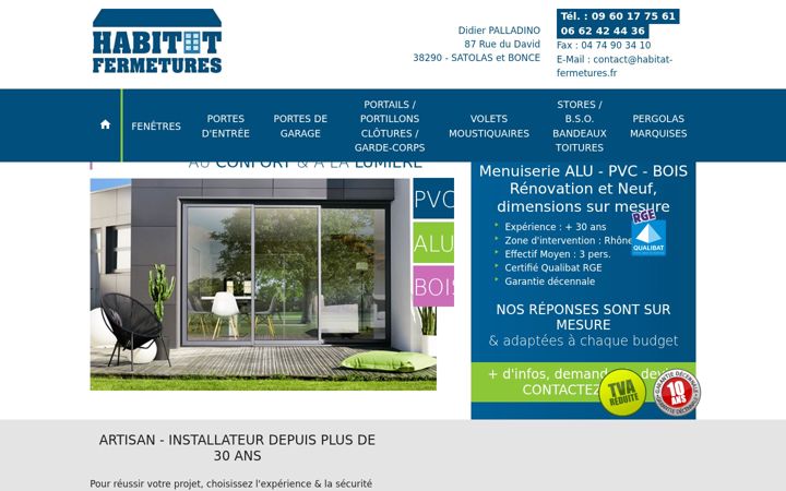 Screenshot of habitat-fermetures.fr