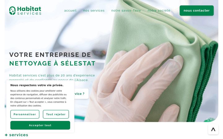 Screenshot of habitat-services.org