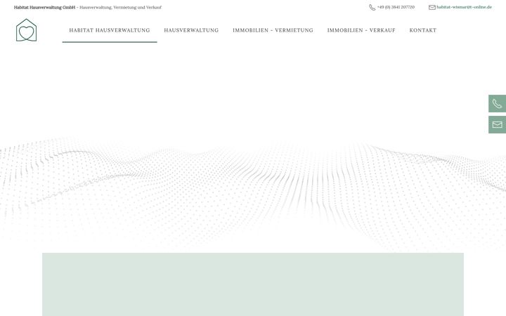 Screenshot of habitat-wismar.de